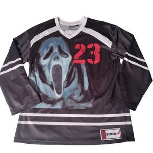 Scream VI Ghostface Hockey Jersey Unisex Small Black Graphic Horror Movie 23 S